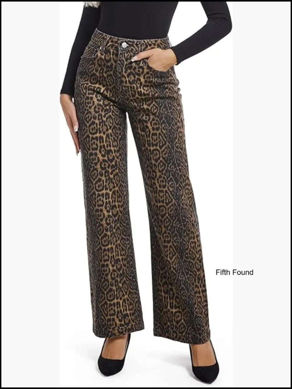 High Waisted Straight Leg Jeans Stretch Cotton Blend Casual Wear